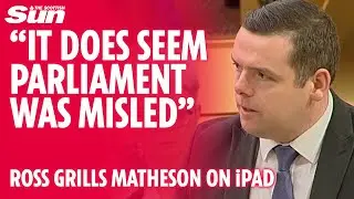 Matheson quizzed by Douglas Ross after giving different stories for running up £11,000 ipad bill