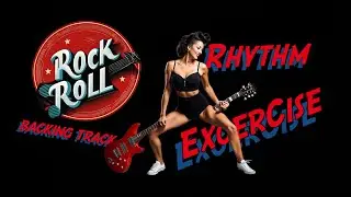 Rock and Roll blues backing track in A with FOUR rhythm styles for solo & rhythm technique practice