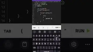 c programming , pattern of A print #sololearn @Sololearn