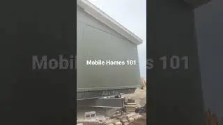 The process of setting and leveling a manufactured home. #construction #mobilehomes