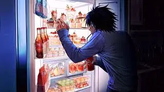 Death Note 🍎 L's Theme B 🌧️ 12H Rain Relaxing Music Loop