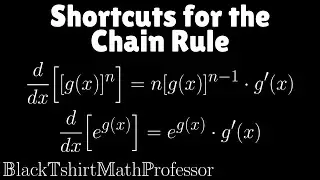 Shortcuts for the Chain Rule - General Power Rule and General Exponential Rule (Calculus 1)