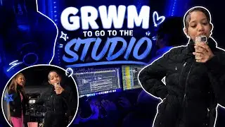 First time at the studio🎤🎧/kinda nervous!!