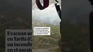 Desalojan un camping de Tarifa (C&aacute;diz) debido un incendio forestal que ha desatado el caos #Tarifa