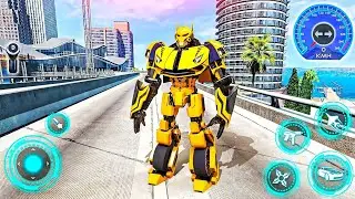 Elephant Robot Vs Lion Robot Transform War: Multi Animal Robot Car Game 2024 - Android iOS Gameplay