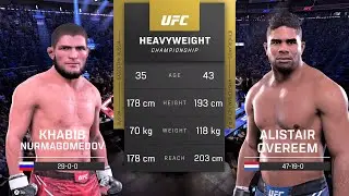 Khabib Nurmagomedov vs listair Overeem Full Fight - UFC 5 Fight Night
