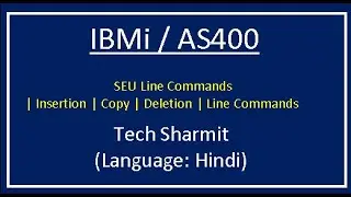 IBMi (AS400) - SEU Line Commands-1 in hindi  | as400 tutorial for beginners in Hindi | #RPGLE #AS400