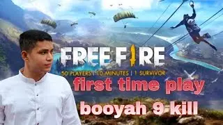 First Time Free Fire Gameplay 🔥 | 9 Kill Booyah | Noob To Pro