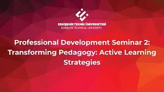 Professional Development Seminar 2: Transforming Pedagogy: Active Learning Strategies