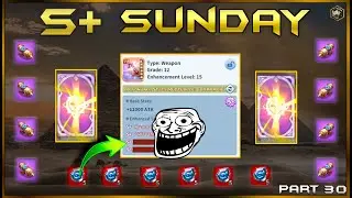 Pulling S+ Armor & S+ Heroes! 105 Advanced Recast Material! | S+ Sunday Ep. 30