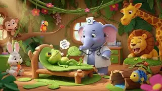 Jungle Doctor Adventure Song for Kids | Learn Animals & Sing-Along Nursery Rhymes 🐒🌴🩺🎶