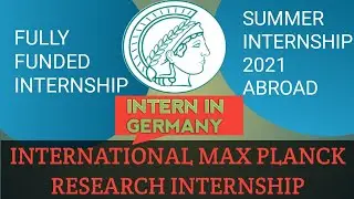 INTERNATIONAL MAX  PLANCK RESEARCH  2021 | Dresden | Germany | Student Research Internships 2021