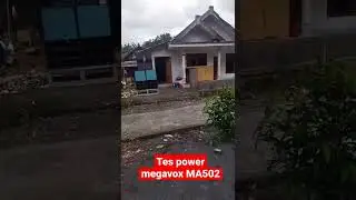 tes power megavox MA502 ...untuk mid dan high..