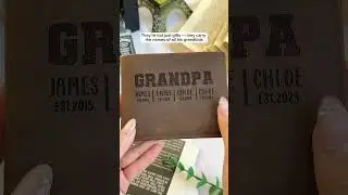 World's Best Grandpa | Father's Day Leather Gift Box Set