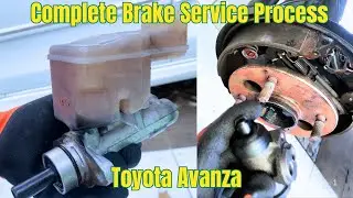 Complet Brake Service Process Toyota Avanza