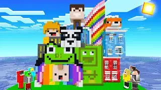 Zbudowałem JEDEN WSPÓLNY DOM DLA WSZYSTKICH YOUTUBERÓW w Minecraft!