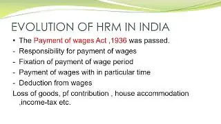 EVOLUTION OF HUMAN RESOURCE MANAGEMENT 1