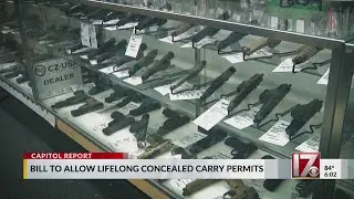 North Carolina bill proposes lifelong concealed carry permits