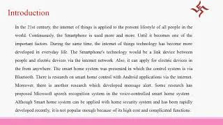IEEE Development of Smart Home System Controlled by Android Application