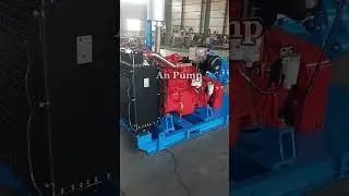 Powerful Diesel Engine Slurry Pump in Factory #slurrypump #dieselengine
