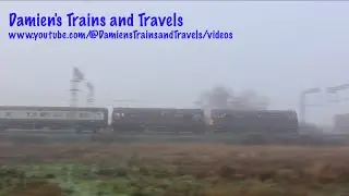 2 x Class 33s & 47 On The York Yuletide Express Passing Misty Harrowden Junction, 20th December 2025