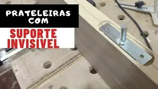 Como instalar suporte invisível em Prateleira sem Mão Francesa