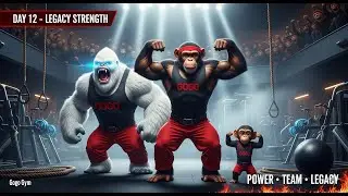 🐵🔥 DAY 12 &ndash; Legacy Strength Challenge | GoGo x Baby Chimp x White Yeti | Epic Gym Collab 💪❄️