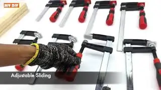 MY DIY Anton Heavy Duty F Clamp PVC Handle For Wood Working / Adjustable F-Clamp for Sliding Wood