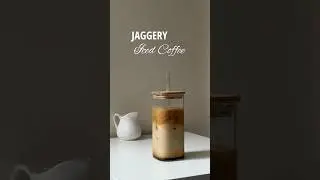 Homemade jaggery iced coffee
