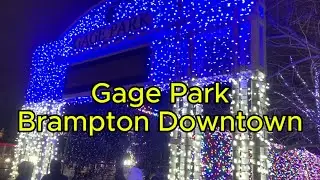 Gage Park |Brampton Downtown | Skating | Lighting.