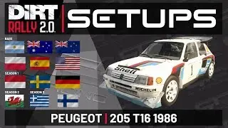 Peugeot 205 T16 | TT SETUPS | 12 Locations | DiRT Rally 2.0