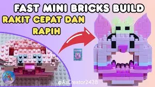 Fast build small bricks 💞 | merakit cepat anti buyar | As Creator