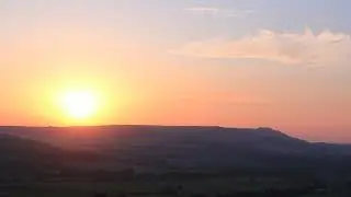 Sussex Countryside - Sunset over the South Downs National Park in September 2023
