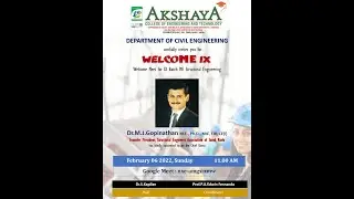 Welcome Meet For M.E (Structural Engineering)