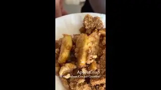 Golden Delicious Apple Crisp with Graham Cracker Crumble