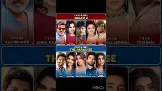 CAST & FEES JAILER 2 #RAJINIKANTH #ANNA RAJAN #S.J. SURYAH #MIRNAA M&Mu;&Epsilon;&Nu;&Omicron;&Nu; #YOGI babu #nani #KRITHI