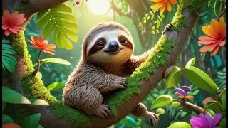 Silly Sloth Hangs Lazy | English Nursery Rhyme | Kids Songs | Baby Music