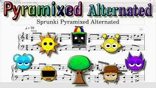 Sprunki Pyramixed Alternated 피아노 악보
