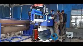 Big tank longitudinal seam automatic welding machine