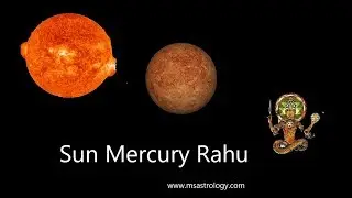 రవి బుధ రాహు Sun Mercury Rahu Conjunction. MS Astrology - Vedic Astrology in Telugu Series.