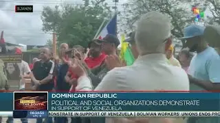 Dominican Republic demonstrates in support of Venezuela
