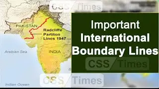 Important International Boundaries #defence #rms #education #coaching #Internationalboundaries