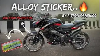 New Alloy Sticker by @PistonGraphics 🔥|| Bike sticker #sticker #modification #viralvideo #youtube