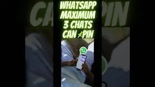 WhatsApp Maximum 3 chats can Pin feature| #whatsapp #whtsappstatus #whatsapp_status