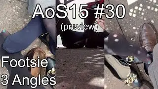 AoS15 #30 👠 (preview) #footsie #nylon #feet #actsofshoeplay #undertable #shoeswap