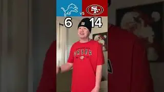 Game was so I wild I forgot two missed PATs at the end🤣😳🏈 #nfl #football #lions #49ers #skit #funny