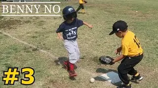 4 YEAR OLD PLAYS 1st BASE | BENNY NO | COACH PITCH/TEE BALL SERIES #3