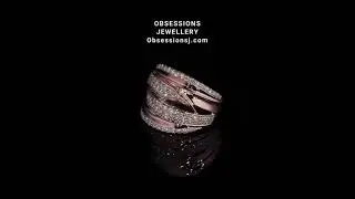 10K Rose Gold 1.00tdw Diamond Right Hand Ring
