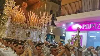 PETALADA CALLE  CASAPALMA SAL. EXT.  VIRGEN TRINIDAD 25° ANIVERSARIO CORONACIÓN MÁLAGSA 25 OCT 25 