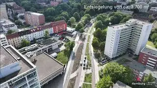 Asphaltw&uuml;ste ad&eacute;! Umbau der Louise-Schroeder-Stra&szlig;e in Hamburg-Altona abgeschlossen
